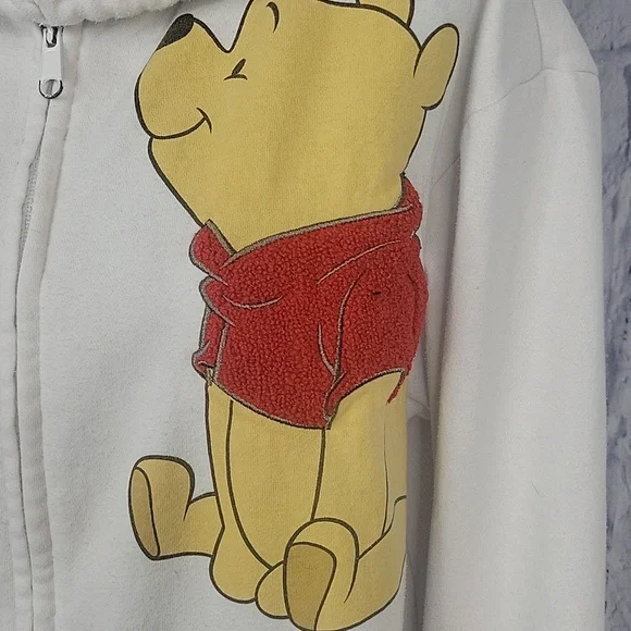 Disney White Hoodie with Winnie the Pooh and Friends Medium - Picture 2 of 12